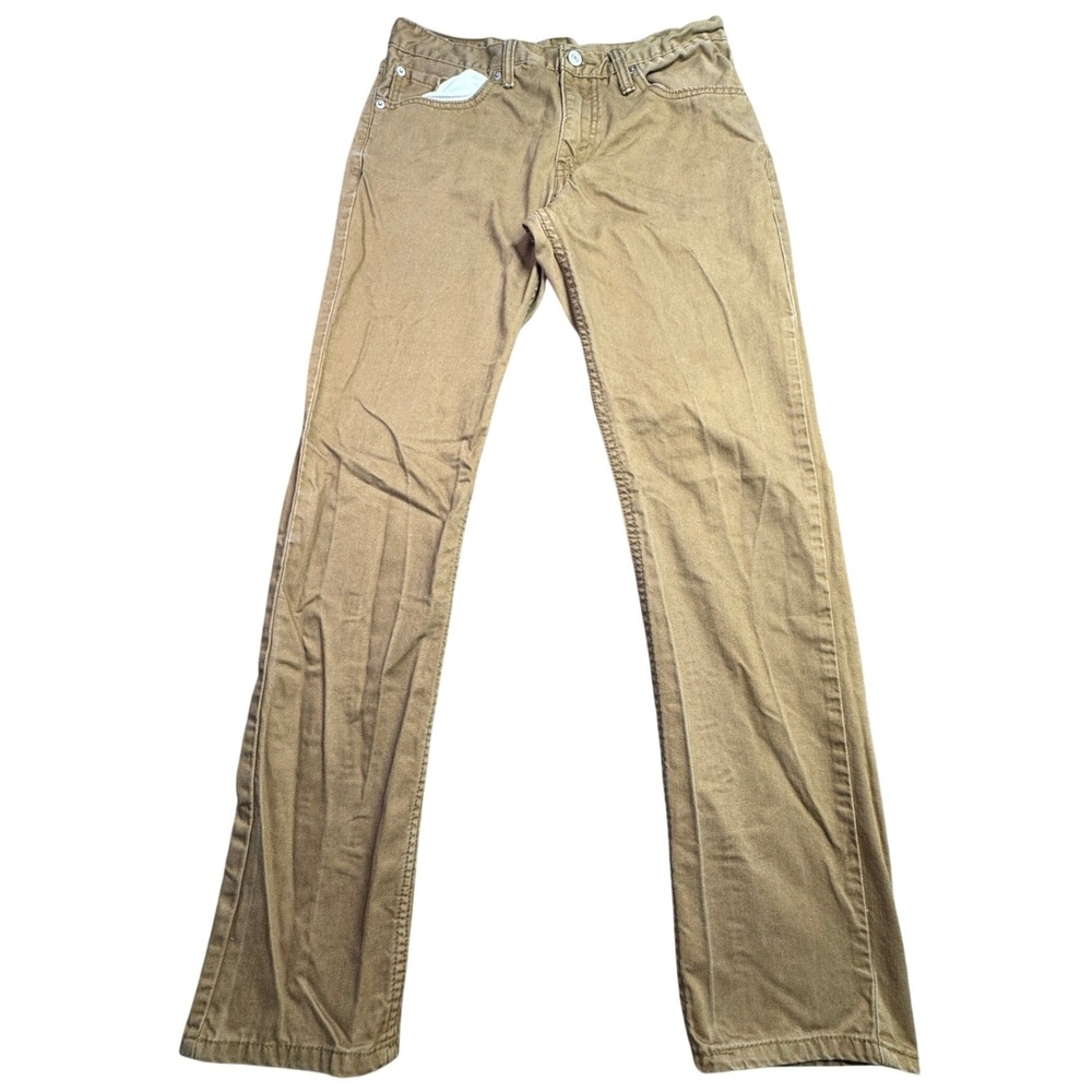 Levis 511 Slim Mens 32x32 Khaki Chino Pants Casual Workwear Trousers PC-04511